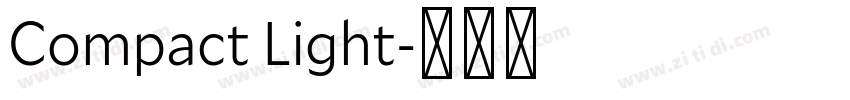 Compact Light字体转换